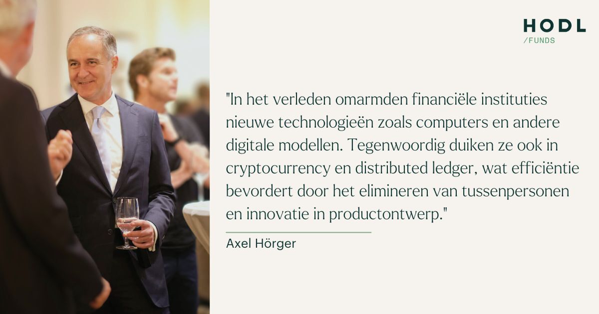 Axel Hörger Interview Digital Assets Quote