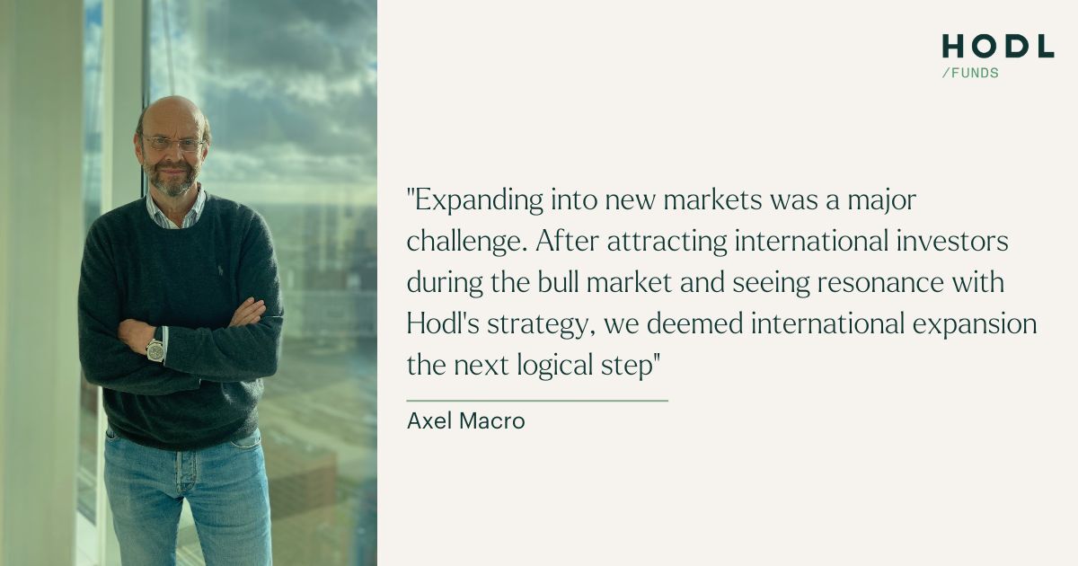 Quote of Axel Macro, CLO of Hodl Group