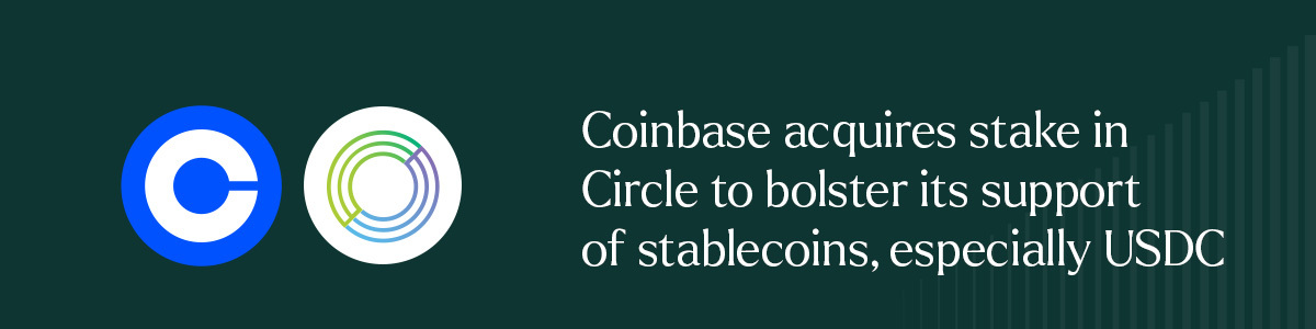 Coinbase acquires stake in Circle