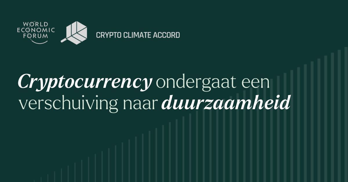 Cryptocurrency ervaart een verschuiving naar duurzaamheid