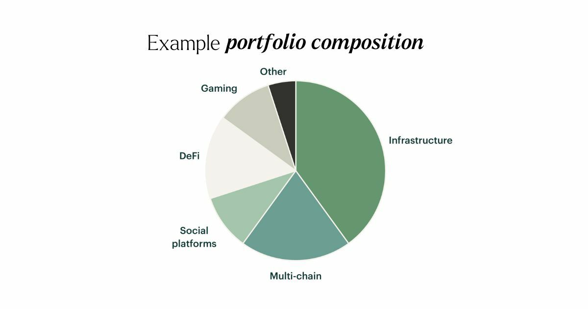 Example of a diversified digital assets portfolio