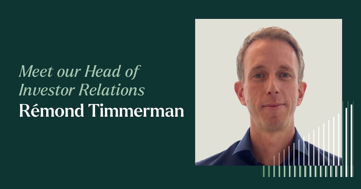Meet our Head of Investor Relations, Rémond Timmerman
