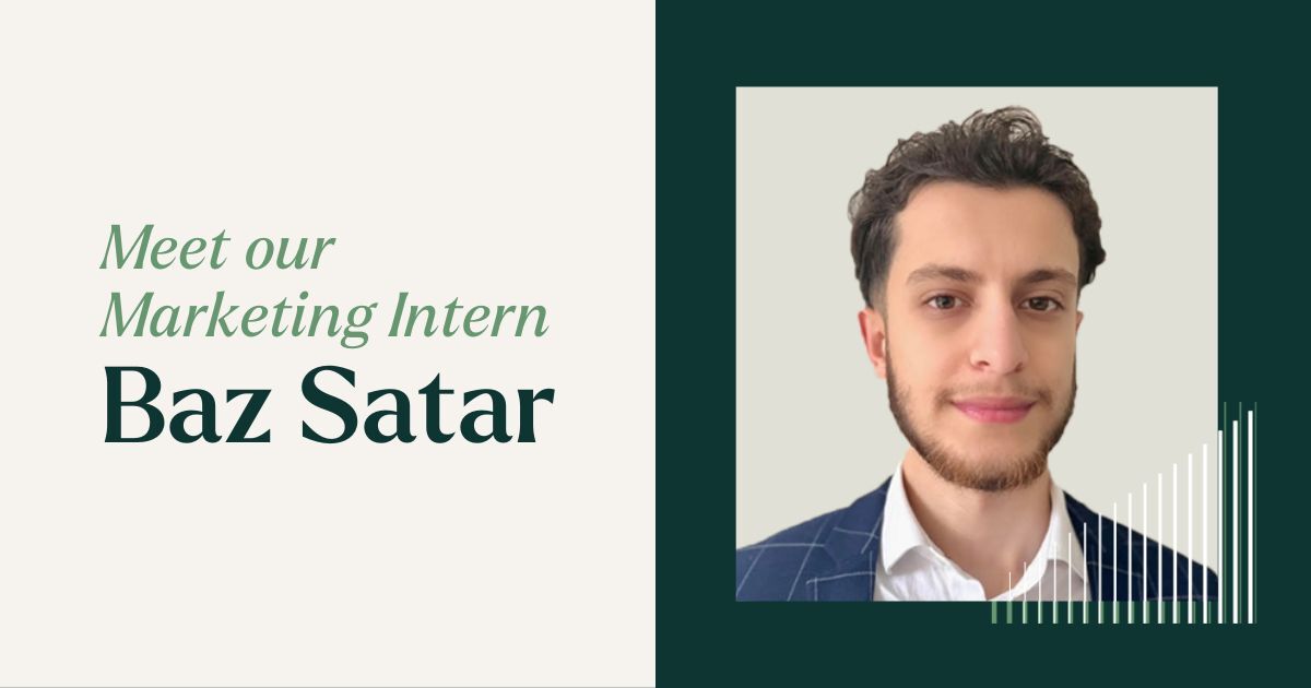Meet our marketing intern. Baz Satar