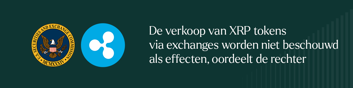 De verkoop van XRP token worden niet beschouwd als effecten