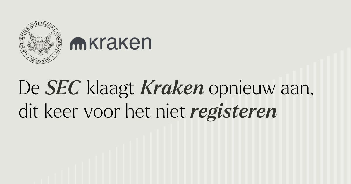 SEC klaagt Kraken aan