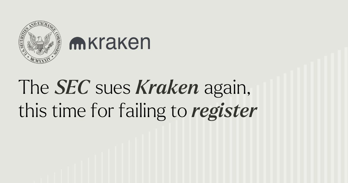 SEC sues Kraken again
