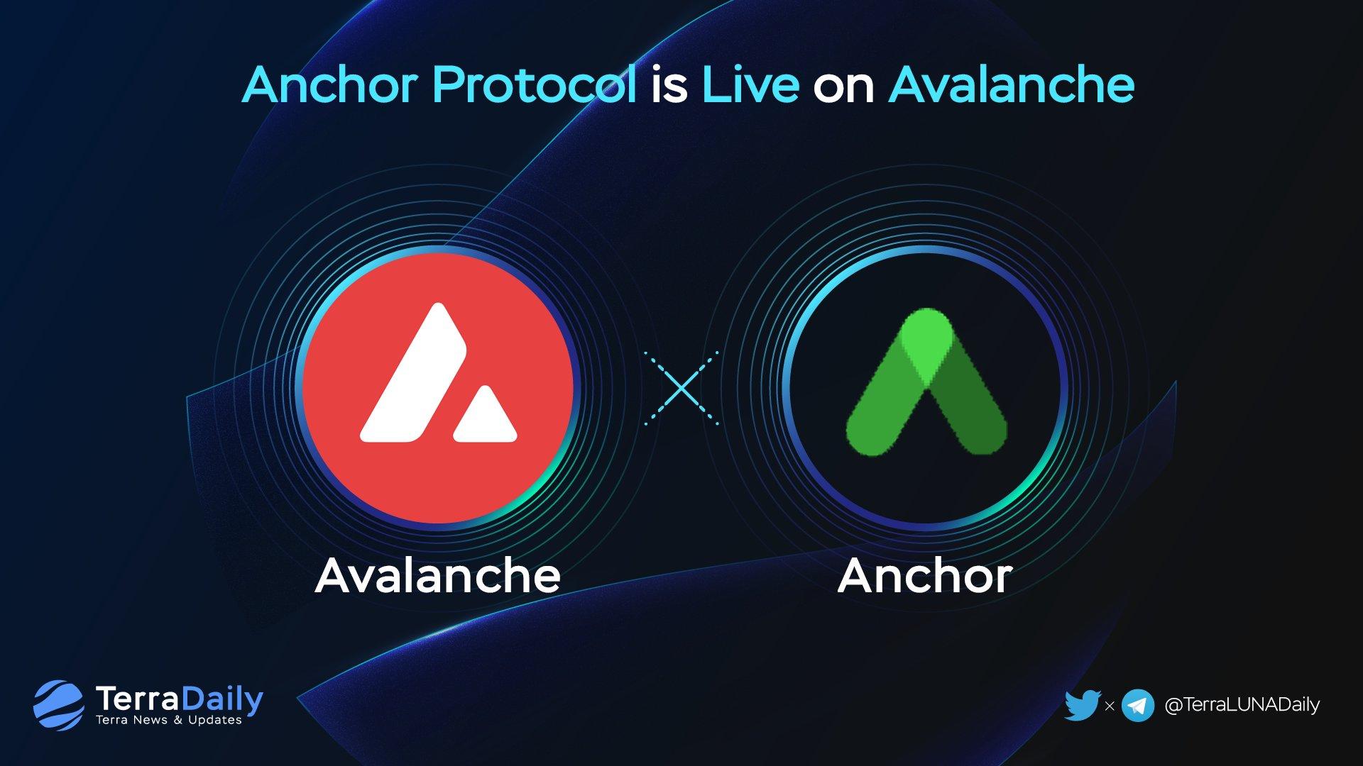 Anchor Protocol live on Avalanche