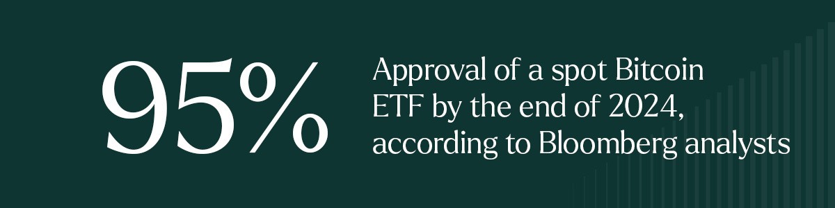 chances of Bitcoin spot ETF significantly improved, according to Bloomberg analysts