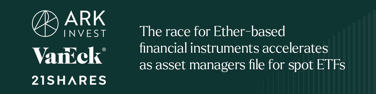 Race for Ether based financial instruments accelerates