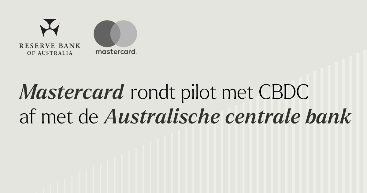 Mastercard rondt pilot met CBDC af met de Australische centrale bank